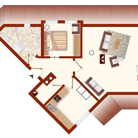 Strandstrasse 2 Treibgut Апартаменты *